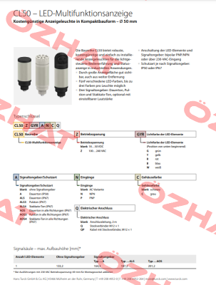 CL50ZYALS3 Turck