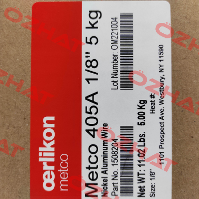 1508204 (3004 Plant) - 405A 1/8" 5 kg Oerlikon Metco