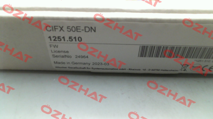 P/N: 1251.510 Type: CIFX 50E-DN/+ML Hilscher